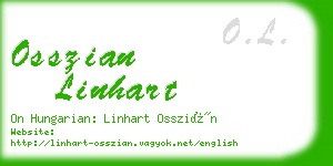 osszian linhart business card